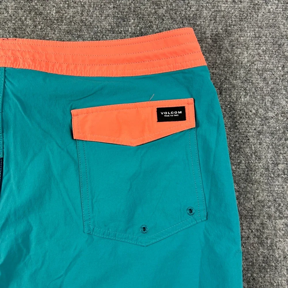 Volcom Board Shorts Mens‎ 38 Multicolor Liberators Colorblock Swim Trunks